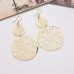 Golden circle earrings